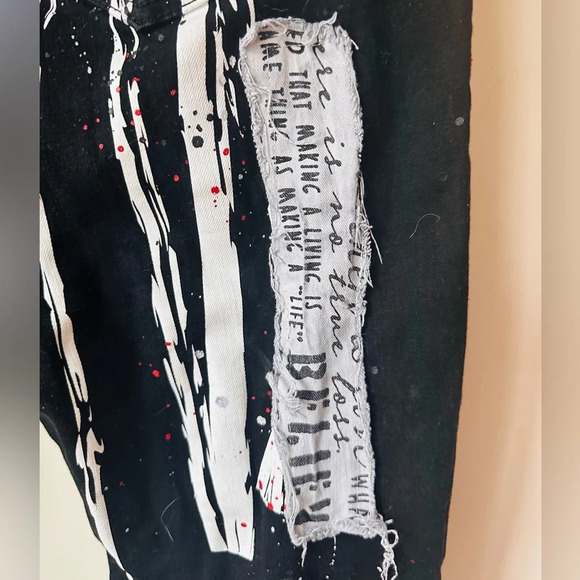 Smoke Rise Embellished Taper Stretch Jeans (Size 40/32) - Picture 13 of 16